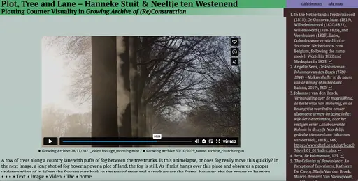 Screenshot from the contribution by Hanneke Stuit & Neeltje ten Westenend